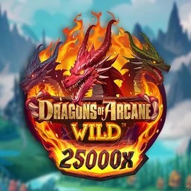Dragons of Arcane Wild slot logo by Foxium at Jugabet Casino