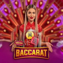 Mega Baccarat logo by Pragmatic Play at Jugabet Casino
